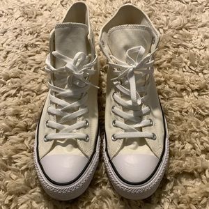 Converse All Star Chuck Taylor sneakers. Mens Sz 11.5 egret/Blk/wht $60 167067F